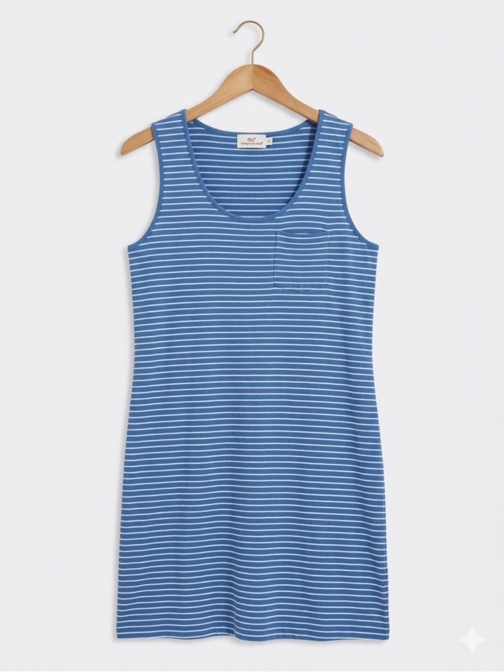 Vineyard Vines Blue and White Striped Tank Dress Size Small Coastal Preppy